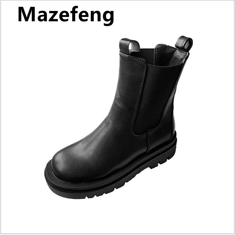 Mazefeng New Women Chunky Heel Ankle Boots Woman Shoes Autumn Brand Designer Chelsea Boots Female Platform Boots Lasdies Fashion
Mazefeng New Women Chunky Heel Ankle Boots Woman Shoes Autumn Brand Designer Chelsea Boots Female Platform Boots Lasdies Fashion