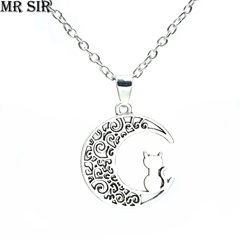 Fashion Cat Moon Cartoon Pendant Necklace Cute Animal Charm Silver Color Choker Necklace Kitten Pet Lucky Jewelry For Women Gift
Fashion Cat Moon Cartoon Pendant Necklace Cute Animal Charm Silver Color Choker Necklace Kitten Pet Lucky Jewelry For Women Gift