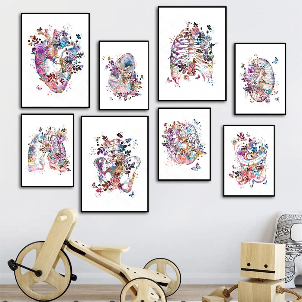 Anatomical Organ Vintage Human Anatomy Canvas Prints and Poster Brain Heart Lung Anatomy Wall Art Picture For Medical Room Decor
Anatomical Organ Vintage Human Anatomy Canvas Prints and Poster Brain Heart Lung Anatomy Wall Art Picture For Medical Room Decor
