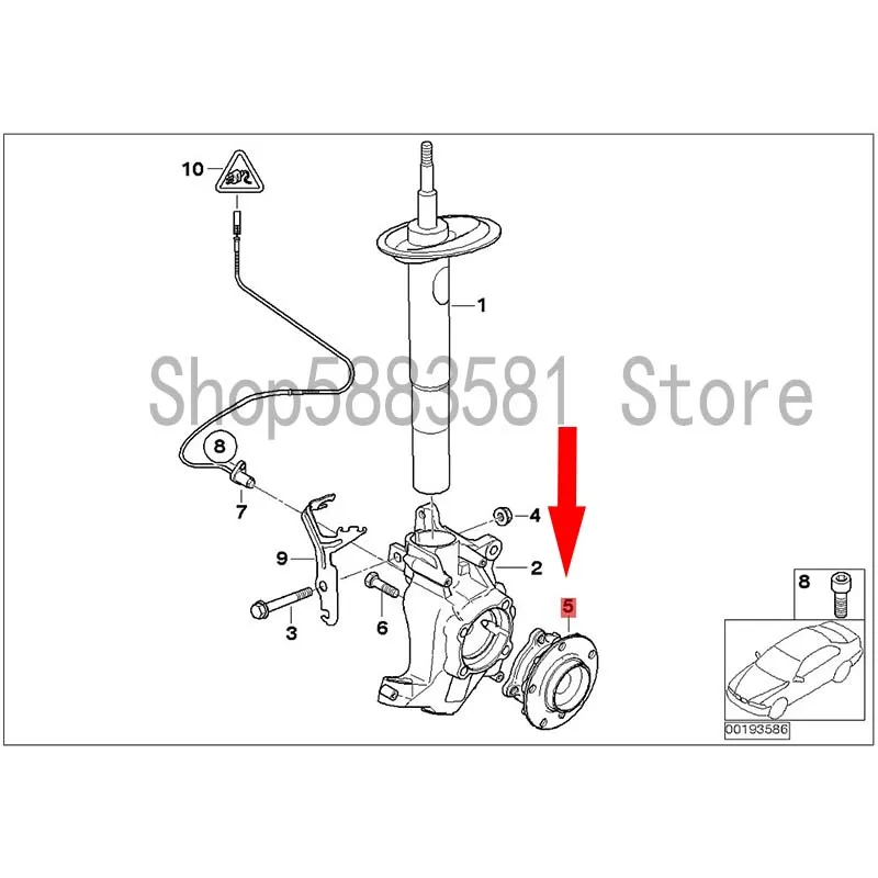 CAR front wheel axle head assembly with front bearing bm wE60 525I M54 E60 530D M57N E60 530I M54 front wheel bearing unit
CAR front wheel axle head assembly with front bearing bm wE60 525I M54 E60 530D M57N E60 530I M54 front wheel bearing unit
