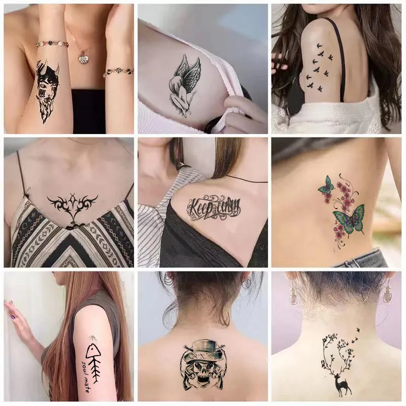 30pcs/lot Waterproof Temporary Tattoo Stickers Falsh Colorful Rainbow Heart Geometric Pattern Feather Tree Letter Sun Tattoo
30pcs/lot Waterproof Temporary Tattoo Stickers Falsh Colorful Rainbow Heart Geometric Pattern Feather Tree Letter Sun Tattoo