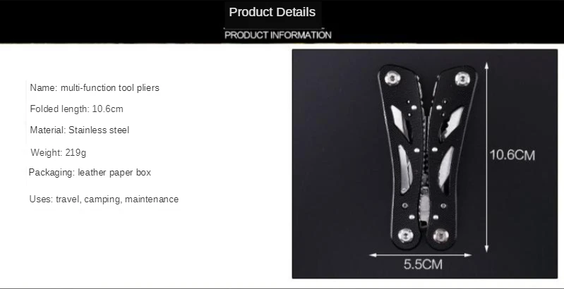 Mini Clamp Cable Stripper Fold Wire Cutter Multitool Multifunction Multi Tool Plier Multipurpose Outdoor Survive Repair Pocket
Mini Clamp Cable Stripper Fold Wire Cutter Multitool Multifunction Multi Tool Plier Multipurpose Outdoor Survive Repair Pocket
