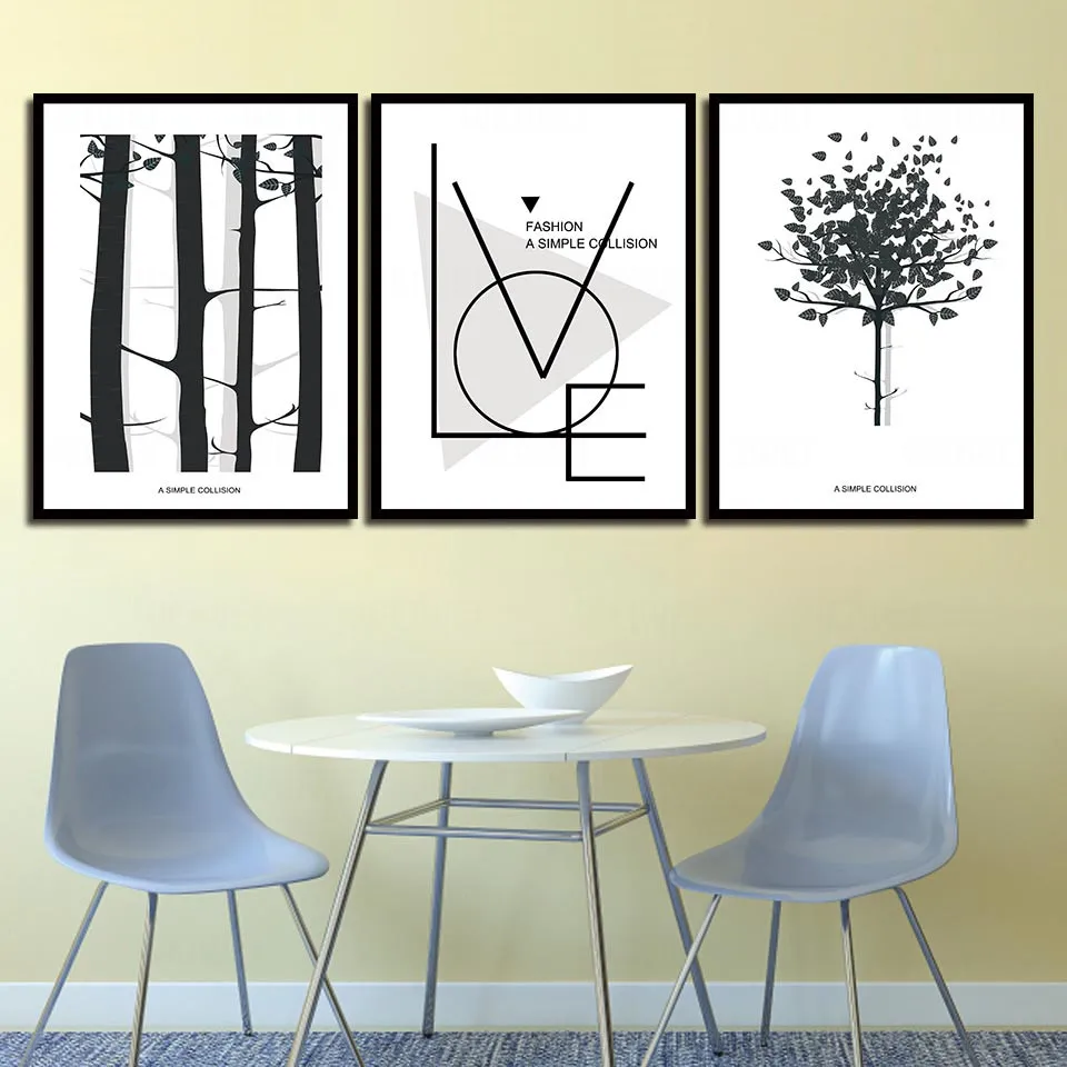 Minimalist Poster Modular Picture HD Simple Black White Tree Canvas Wall Art Nordic Style Print Painting Home Wedding Decoration
Minimalist Poster Modular Picture HD Simple Black White Tree Canvas Wall Art Nordic Style Print Painting Home Wedding Decoration