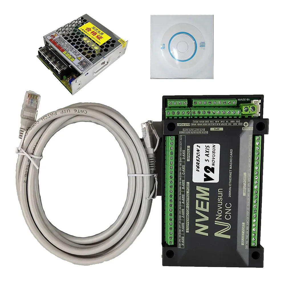 mach3 control card Cnc motion controller nvemv2.1 upgrade 3axis 4axis 5axis 6axis Ethernet interface + 75W power
mach3 control card Cnc motion controller nvemv2.1 upgrade 3axis 4axis 5axis 6axis Ethernet interface + 75W power
