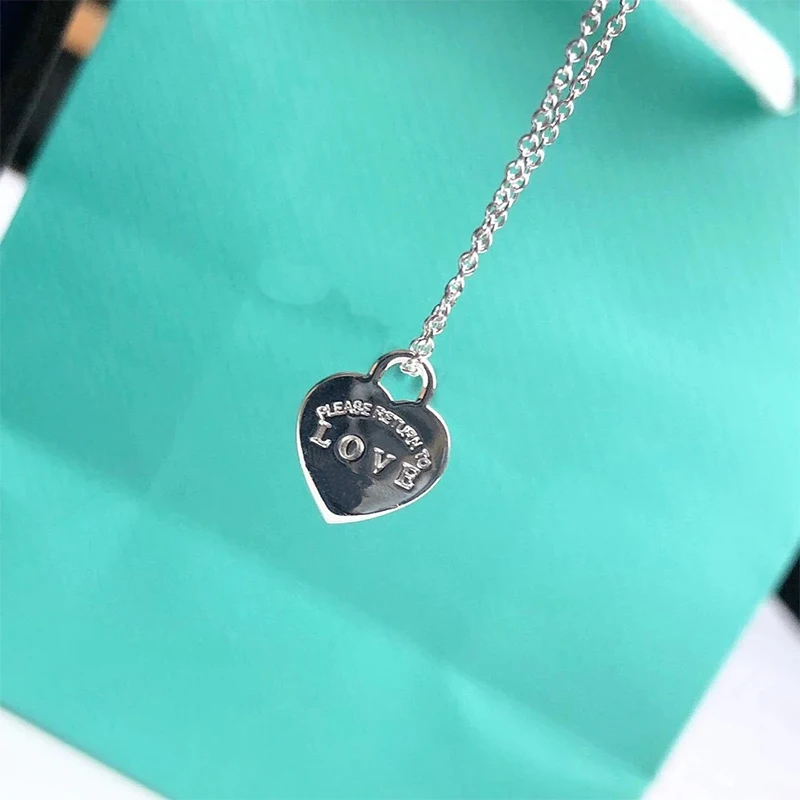 TIF classic 1:1 blue love women necklace, Sterling Silver S925 fashion jewelry, love to send girlfriend love necklace,
TIF classic 1:1 blue love women necklace, Sterling Silver S925 fashion jewelry, love to send girlfriend love necklace,
