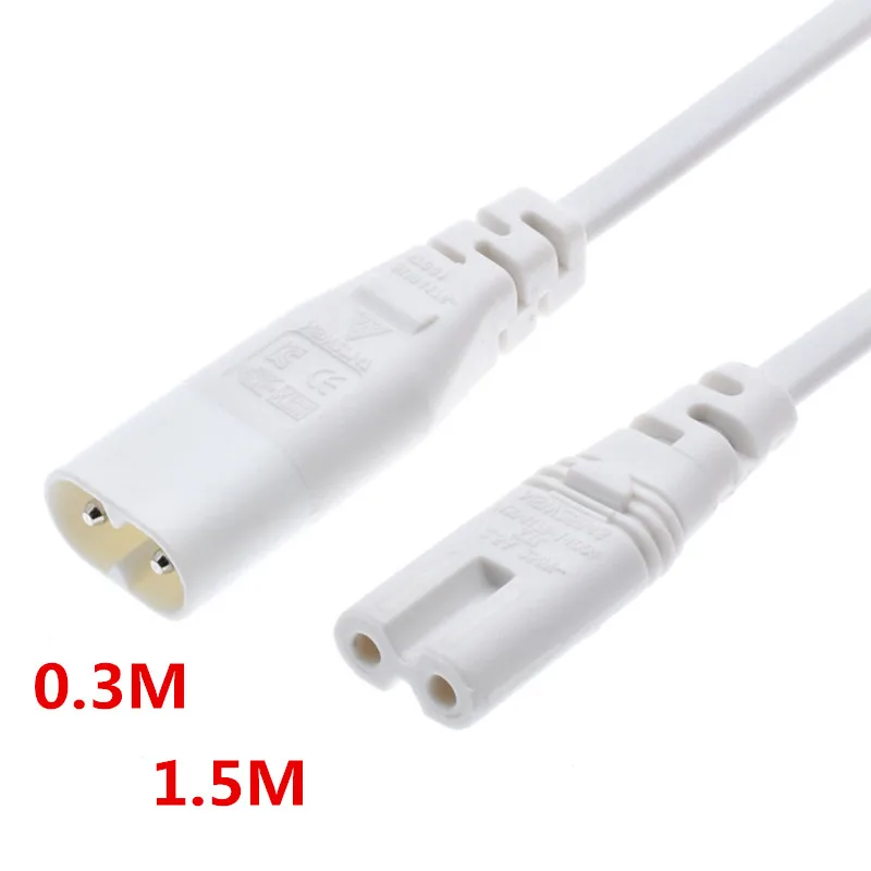 Штекер IEC 60320 C8 к гнезду C7 штекер гнездо удлинитель главный адаптер кабель 0 3 м/1 5 м