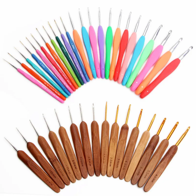 

1set Multicolor crochet hooks knitting needles set kit embroidery cross stitch needle Sweater Weaving Tools diy crafts materials