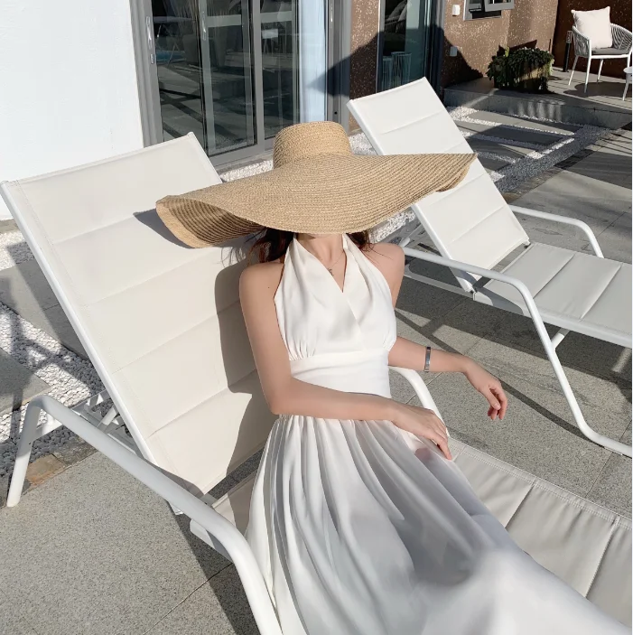 Dresses French High Waist V-neck Halter Elegant White Skirt Sexy Backless Seaside Beach Holiday Dress Female Kawaii
Dresses French High Waist V-neck Halter Elegant White Skirt Sexy Backless Seaside Beach Holiday Dress Female Kawaii