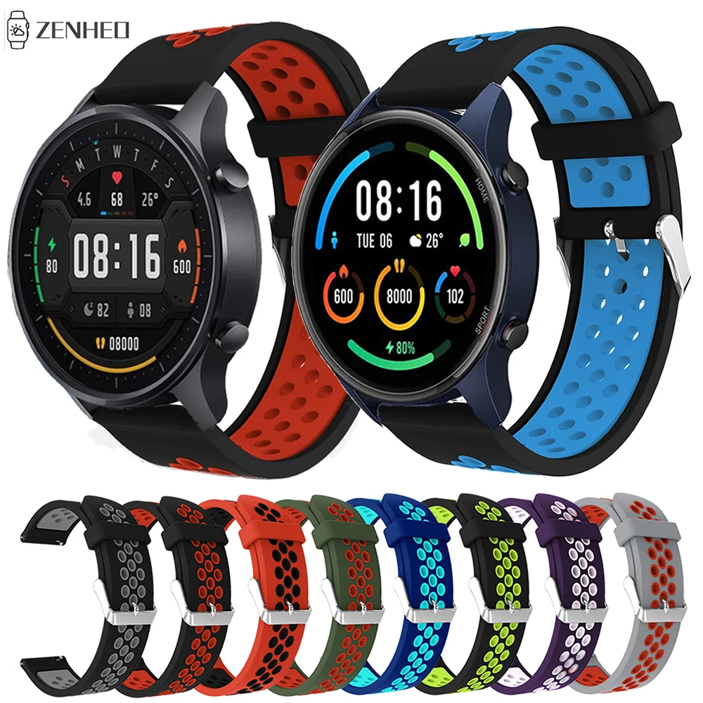 Силиконовый ремешок 22 мм для Xiaomi Mi Watch цветной спортивный сменный ремешок для часов Xiaomi Huami Amazfit GTR 2 2e
Силиконовый ремешок 22 мм для Xiaomi Mi Watch цветной спортивный сменный ремешок для часов Xiaomi Huami Amazfit GTR 2 2e