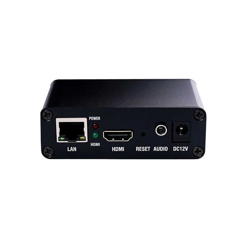 Крошечный сетевой кодировщик IP-телевидения HD HDMI H.265 H.264 Wowza Facebook Youtube RTSP UDP RTMP HTTP SRT |