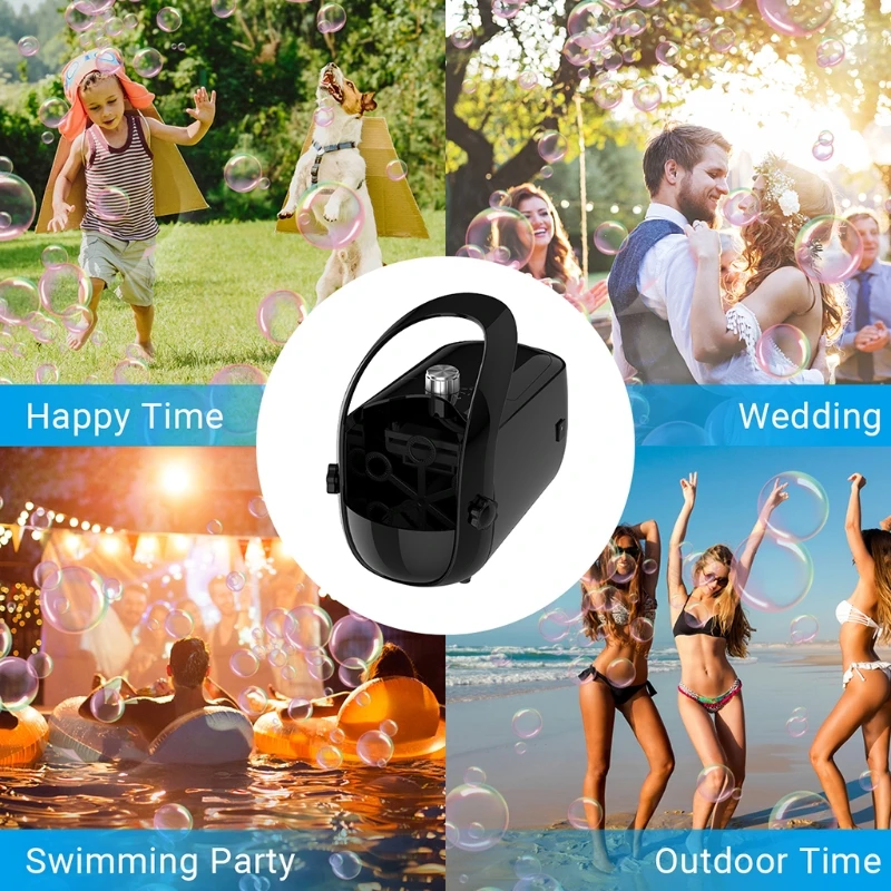 03KD Portable Bubble Machine Bubble Maker Outdoor Play Toy Black Box Automatic Bubble Toy for Wedding Party 3000 + Bubbles
03KD Portable Bubble Machine Bubble Maker Outdoor Play Toy Black Box Automatic Bubble Toy for Wedding Party 3000 + Bubbles