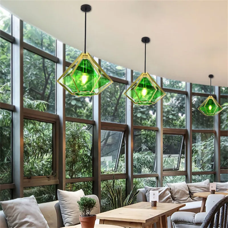 Simple restaurant single head chandelier window bar table store cafe glass color lamp loft diamond decoration luxury chandelier
Simple restaurant single head chandelier window bar table store cafe glass color lamp loft diamond decoration luxury chandelier
