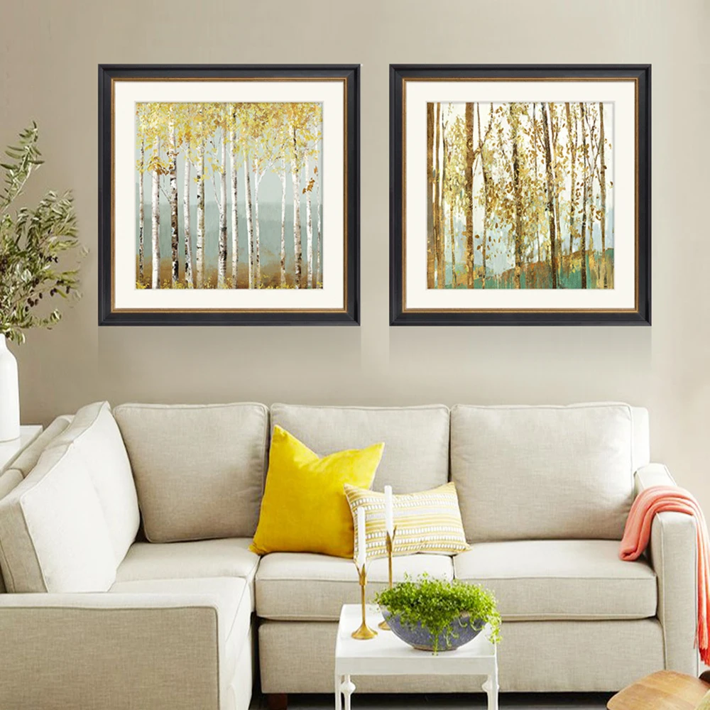 

Abstract Knife Painting Modern Art Birch Trees Forest Canvas Oil Painting Home Good Wall Art Unframed Paintings Artwork Canvas