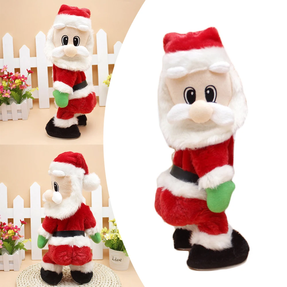 

Новинка 2022, рождественский подарок, танцующая электрическая музыкальная игрушка, кукла Санта-Клаус, пение, Рождественское украшение для до...
