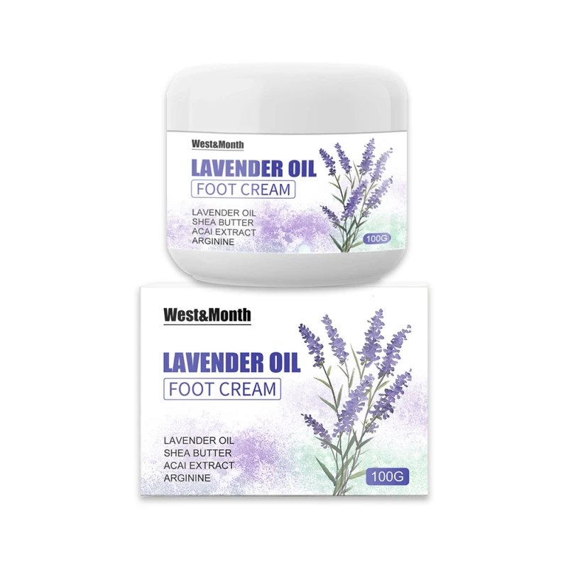 100g Lavender Foot Cream Shea Butter Acai Extract Arginine Dry Cracked Moisturiser Nourishing Hydrating Heel Calluses Lotions
100g Lavender Foot Cream Shea Butter Acai Extract Arginine Dry Cracked Moisturiser Nourishing Hydrating Heel Calluses Lotions
