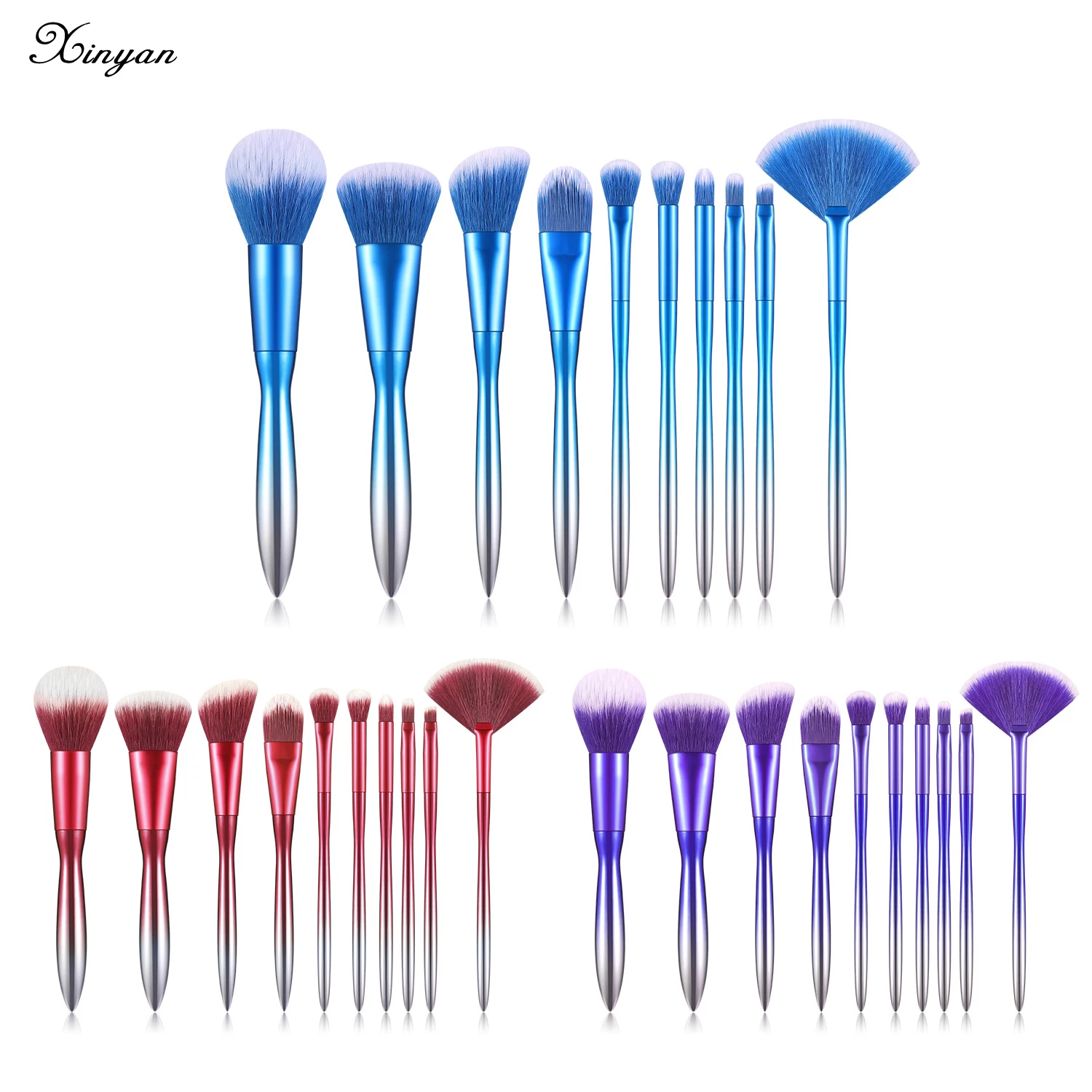 XINYAN 10pcs Exquisite Makeup Brushes Set Eyeshowde Eyeliner Lip Brush Cosmetic Make Up Powder Foundation Beauty Tools
XINYAN 10pcs Exquisite Makeup Brushes Set Eyeshowde Eyeliner Lip Brush Cosmetic Make Up Powder Foundation Beauty Tools