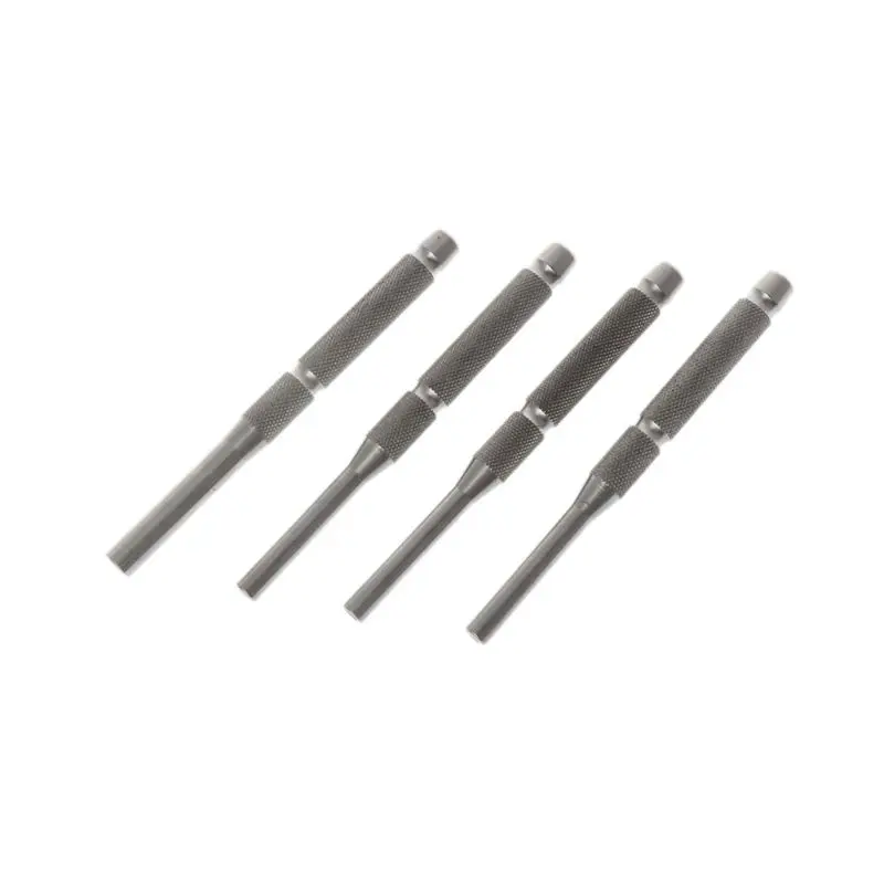 4pcs/set Stainless Steel Multi Size Hollow End Roll Pin Tool Starter Punch Kits 1/8" 5/32" 3/16" 7/32'' - купить по