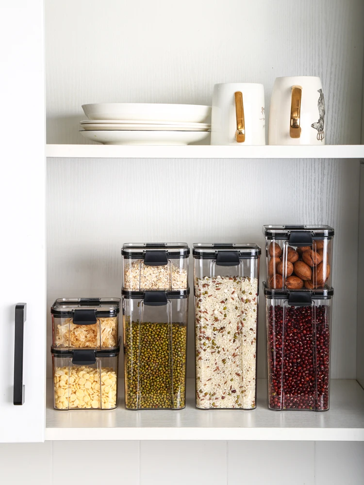 Square airtight cans, food grade plastic tea cans, kitchen storage cans, grain storage boxes
Square airtight cans, food grade plastic tea cans, kitchen storage cans, grain storage boxes