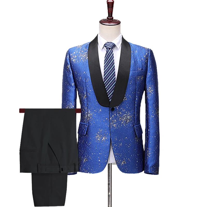 New Design Stylish Printed Suit Men Stage Singer Wedding Groom Tuxedo Plus Size 4XL Business Casual Two-piece Set Suits Costume
New Design Stylish Printed Suit Men Stage Singer Wedding Groom Tuxedo Plus Size 4XL Business Casual Two-piece Set Suits Costume