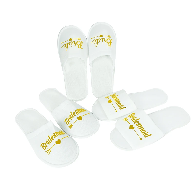 1Pair Bride Shower Bride Wedding Decorations Bridesmaid Hen Party Spa Soft Slippers Ladies Bachelorette Party Supplies Gifts
1Pair Bride Shower Bride Wedding Decorations Bridesmaid Hen Party Spa Soft Slippers Ladies Bachelorette Party Supplies Gifts