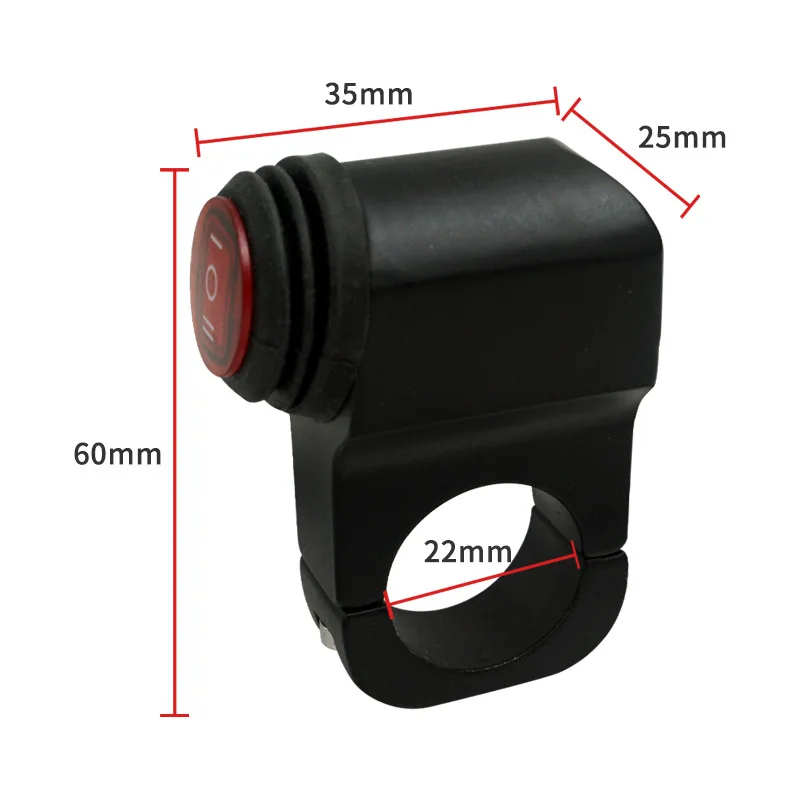 Motorcycle off-road vehicle modified switch aluminum alloy waterproof headlight spotlight switch three-wire one switch
Motorcycle off-road vehicle modified switch aluminum alloy waterproof headlight spotlight switch three-wire one switch