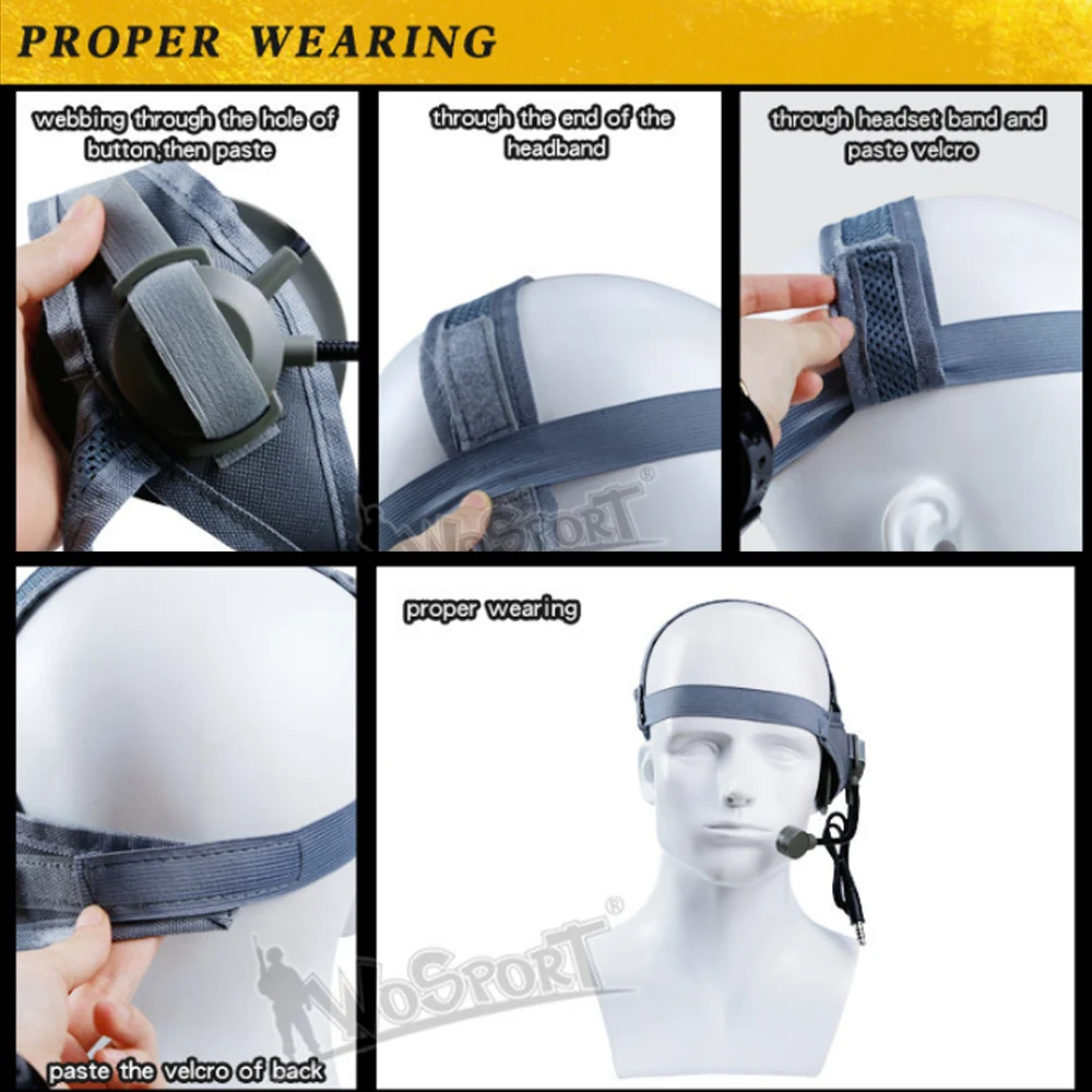 Tactical Headset Round Edge Headset With Microphone BK TAN GY 3Colors Head-Mounted Use With PPT For 54-62CM Head Circumference
Tactical Headset Round Edge Headset With Microphone BK TAN GY 3Colors Head-Mounted Use With PPT For 54-62CM Head Circumference