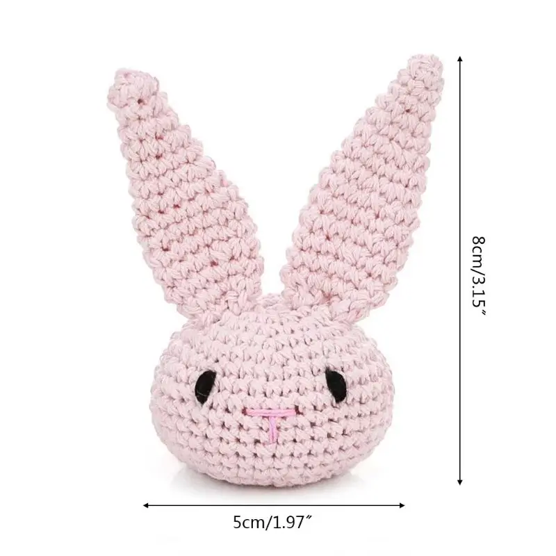 Handmade Crochet DIY Cute Bunny Head Pacifier Clip Chain Accessories Decorations Dropship
Handmade Crochet DIY Cute Bunny Head Pacifier Clip Chain Accessories Decorations Dropship