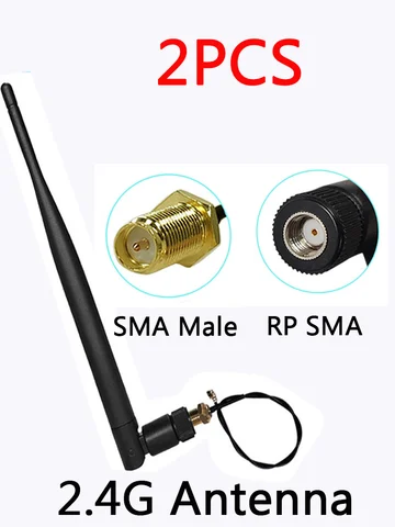 EOTH 1 5 шт. 2,4g антенна 5dbi sma Розетка wlan Wi-Fi 2,4 ГГц антенна IPX ipex 1 SMA штекер Удлинительный кабель iot модуль антенна