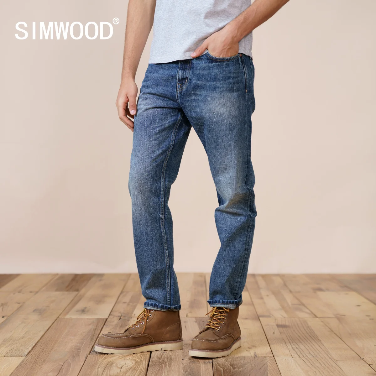 SIMWOOD/Новинка 2021 года; Сезон осень-зима; Повседневные облегающие джинсы; Мужские джинсы в ретро-стиле; Джинсовые брюки из 100% хлопка; Винтажные ...
SIMWOOD/Новинка 2021 года; Сезон осень-зима; Повседневные облегающие джинсы; Мужские джинсы в ретро-стиле; Джинсовые брюки из 100% хлопка; Винтажные ...