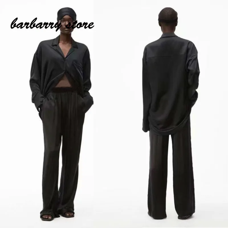 2021 luxury brand pure color fashion women's suit temperament versatile Lapel long sleeve shirt + high waist slim wide leg pants
2021 luxury brand pure color fashion women's suit temperament versatile Lapel long sleeve shirt + high waist slim wide leg pants