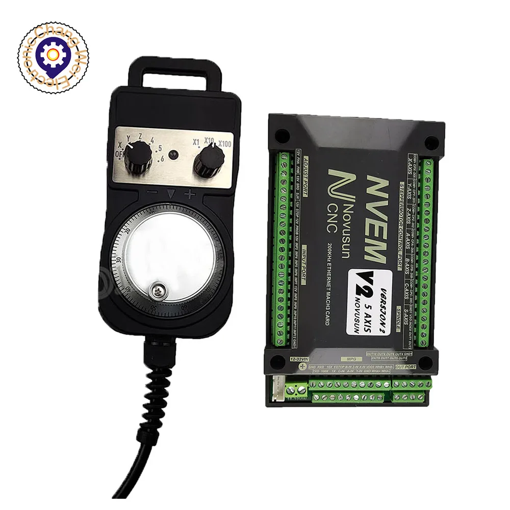 ЧПУ-контроллер NVEM 3/4/5/6 axis mach3 карта управления интерфейс Ethernet 4/6 осевой подвесной