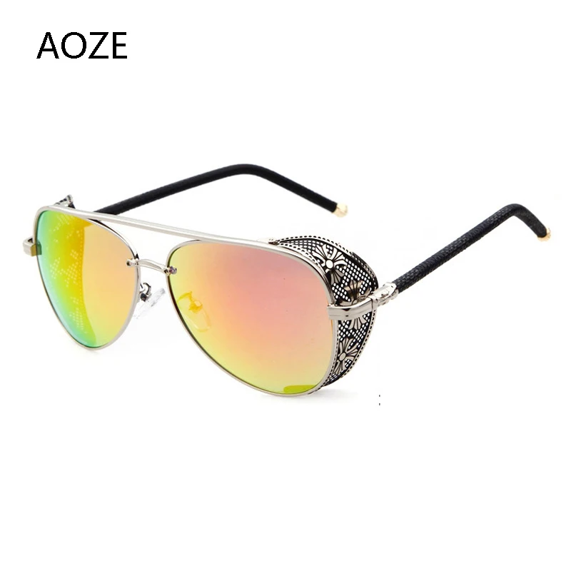 Солнцезащитные очки AOZE2020 в стиле стимпанк ручной работы UV400 | Аксессуары для