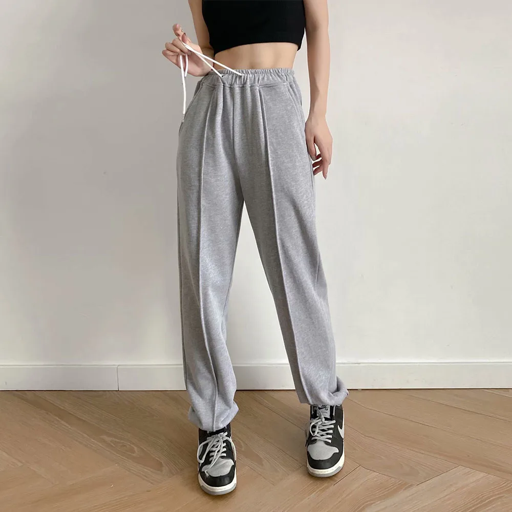2021New Women Chic Fashion Side Pockets Jogging Pants Vintage High Elastic Waist Drawstring Female Ankle Trousers Mujer
2021New Women Chic Fashion Side Pockets Jogging Pants Vintage High Elastic Waist Drawstring Female Ankle Trousers Mujer