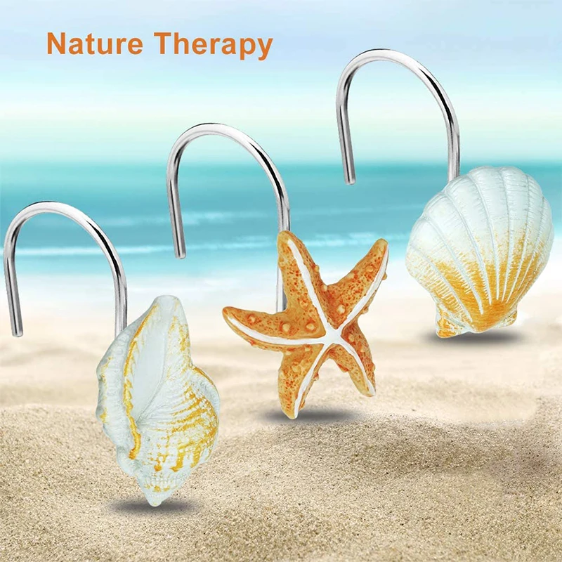 1200 Pcs New Ocean Creature Shape Shower Curtain Hooks Decorative Shower Curtain Hooks, Rustproof Metal Curtain Hooks
1200 Pcs New Ocean Creature Shape Shower Curtain Hooks Decorative Shower Curtain Hooks, Rustproof Metal Curtain Hooks