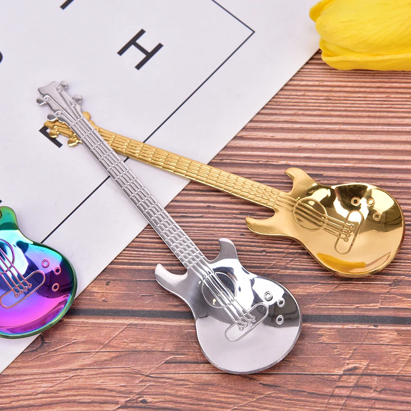 7pcs Guitar Coffee Spoon Set Stainless Steel Dessert Ice Cream Tea Accessories Flatware Drinking Tools 
7pcs Guitar Coffee Spoon Set Stainless Steel Dessert Ice Cream Tea Accessories Flatware Drinking Tools