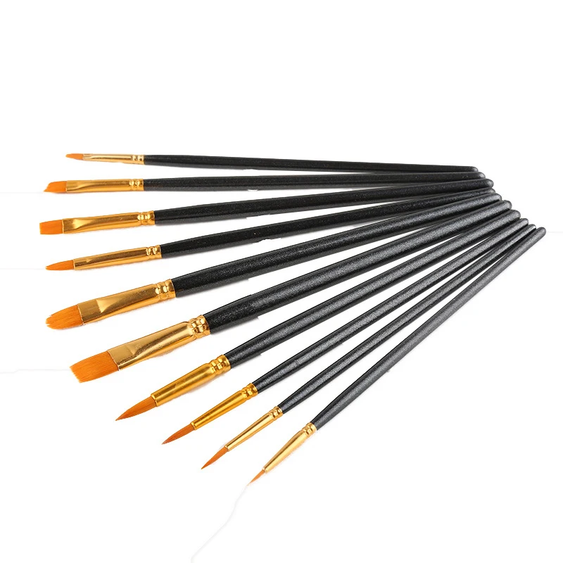 10pcs/set Watercolor Pen Paintbrush Nylon Hair Paint Brushes Artist Oil Painting Brush Set PUO88
10pcs/set Watercolor Pen Paintbrush Nylon Hair Paint Brushes Artist Oil Painting Brush Set PUO88
