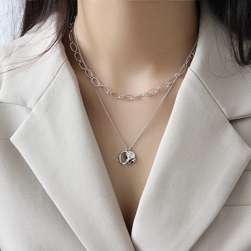 2019 New Arrival Necklaces Pendants Necklace S925 Sterling Silver Geometrical Irregular Circle Brand Female Chain Clavicle
2019 New Arrival Necklaces Pendants Necklace S925 Sterling Silver Geometrical Irregular Circle Brand Female Chain Clavicle