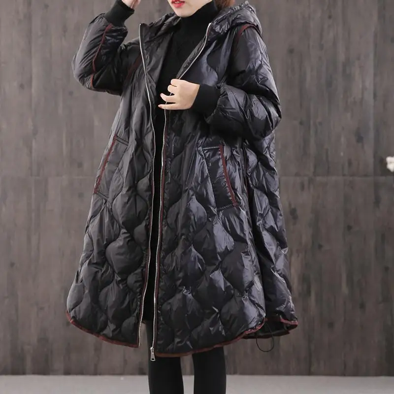 Oversized Loose Solid Women Parkas Thicken Warm Long-Sleeved Black Hooded Female Outwear Coats Tops
Oversized Loose Solid Women Parkas Thicken Warm Long-Sleeved Black Hooded Female Outwear Coats Tops