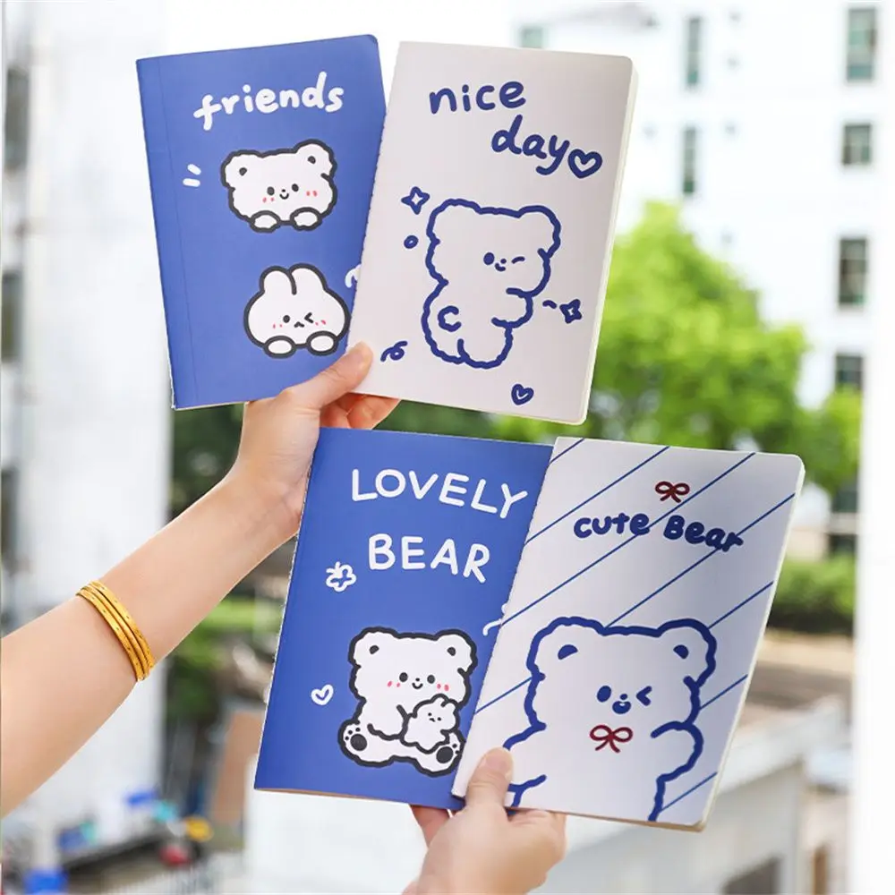4Pcs/Set 30 Sheets Ins Style Kawaii Bear Cover Notebook Student's Handbook Diary Small Book Agenda Organizer
4Pcs/Set 30 Sheets Ins Style Kawaii Bear Cover Notebook Student's Handbook Diary Small Book Agenda Organizer