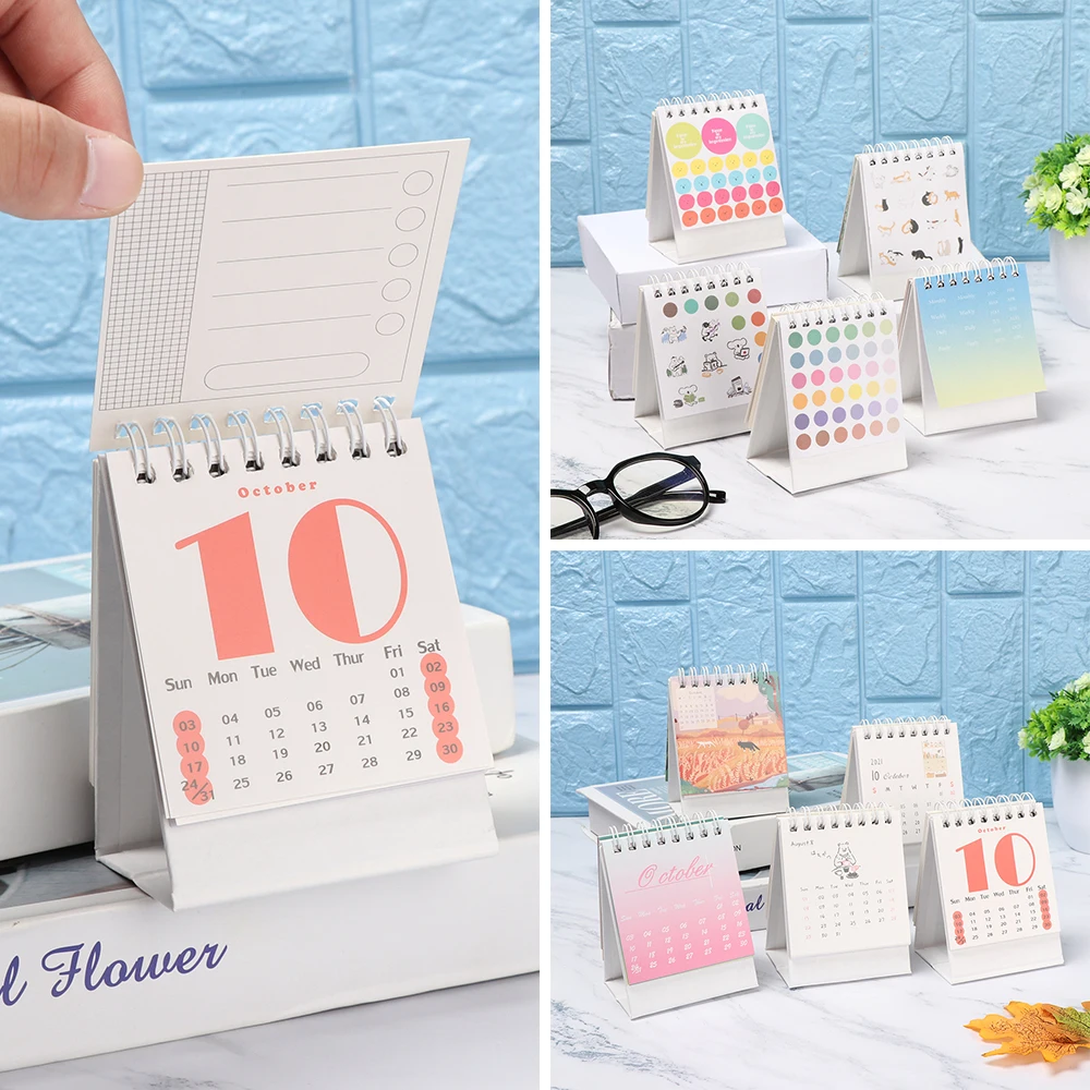 2021 Mini Desk Coil Calendar with Stickers Mini Dual Daily Schedule Table Planner Yearly Organizer Office School Supplies
2021 Mini Desk Coil Calendar with Stickers Mini Dual Daily Schedule Table Planner Yearly Organizer Office School Supplies