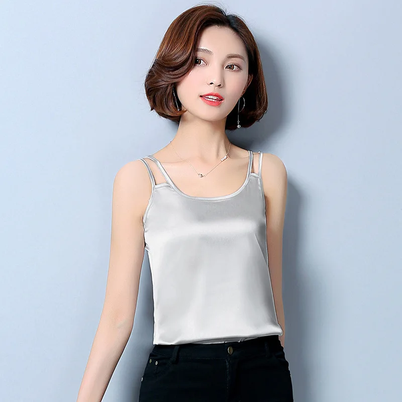 Ladies imitation silk camisole mulberry silk skin-friendly sexy self-cultivation all-match bottoming camisole pajamas women
Ladies imitation silk camisole mulberry silk skin-friendly sexy self-cultivation all-match bottoming camisole pajamas women