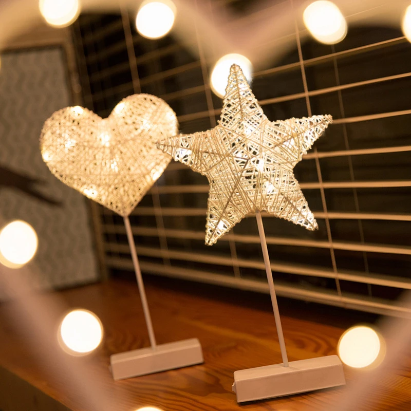 LED Night Light Heart Star Tree Shape Grass Rattan Woven Battery Powered Night Lamp Party Home Bedroom Decoration Light LED Lamp
LED Night Light Heart Star Tree Shape Grass Rattan Woven Battery Powered Night Lamp Party Home Bedroom Decoration Light LED Lamp