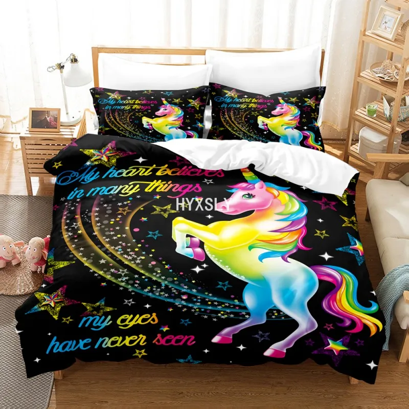 Cartoon Design Duvet Cover with Pillow Cases Pink Unicorn Bedding Set Kids Girls Adult Bedclothes Twin Queen King Size Bedspread
Cartoon Design Duvet Cover with Pillow Cases Pink Unicorn Bedding Set Kids Girls Adult Bedclothes Twin Queen King Size Bedspread