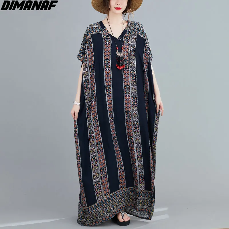 Женское платье в полоску DIMANAF, пляжный длинный сарафан в стиле оверсайз с черным принтом в богемном стиле, Свободный Повседневный сарафан, л...
Женское платье в полоску DIMANAF, пляжный длинный сарафан в стиле оверсайз с черным принтом в богемном стиле, Свободный Повседневный сарафан, л...