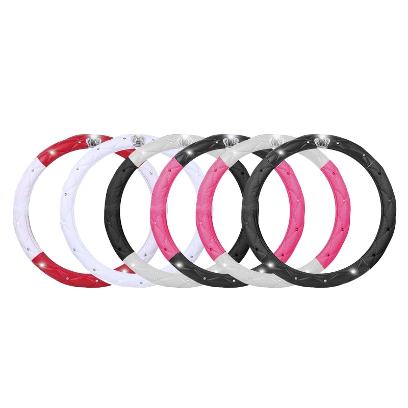 Non-Slip Elastic Car Steering Wheel Protector Tiara Decor Multicolor Stylish Covers Redefine Interior Style for 38cm
Non-Slip Elastic Car Steering Wheel Protector Tiara Decor Multicolor Stylish Covers Redefine Interior Style for 38cm