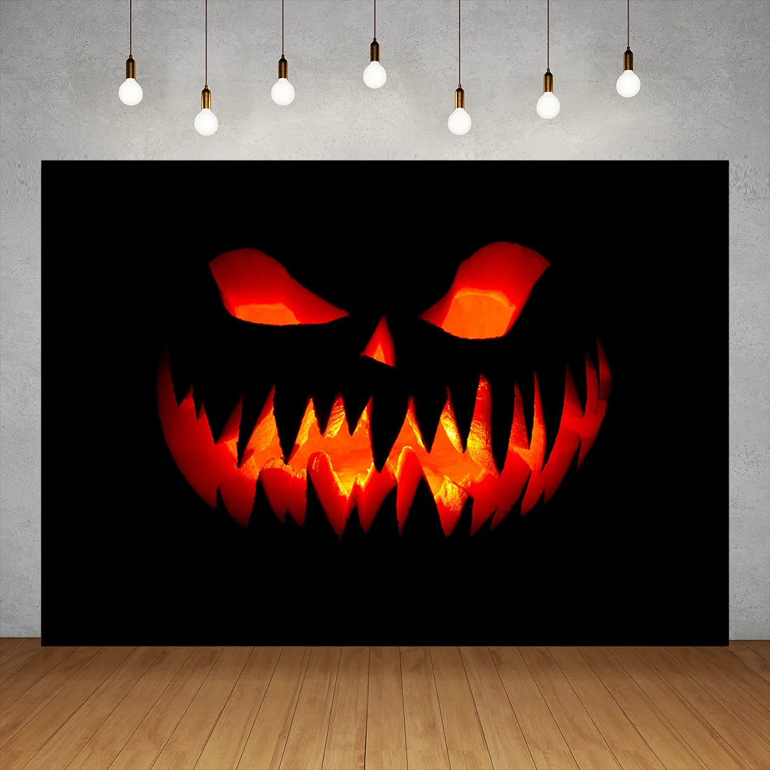 Фон для фотосъемки на Хэллоуин со злыми тыквами
Фон для фотосъемки на Хэллоуин со злыми тыквами