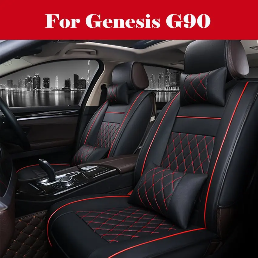 Luxury Leather car seat cover 4 Season Leather Car Seat cover car accessories car-styling Seat cushion For Genesis G90 
Luxury Leather car seat cover 4 Season Leather Car Seat cover car accessories car-styling Seat cushion For Genesis G90