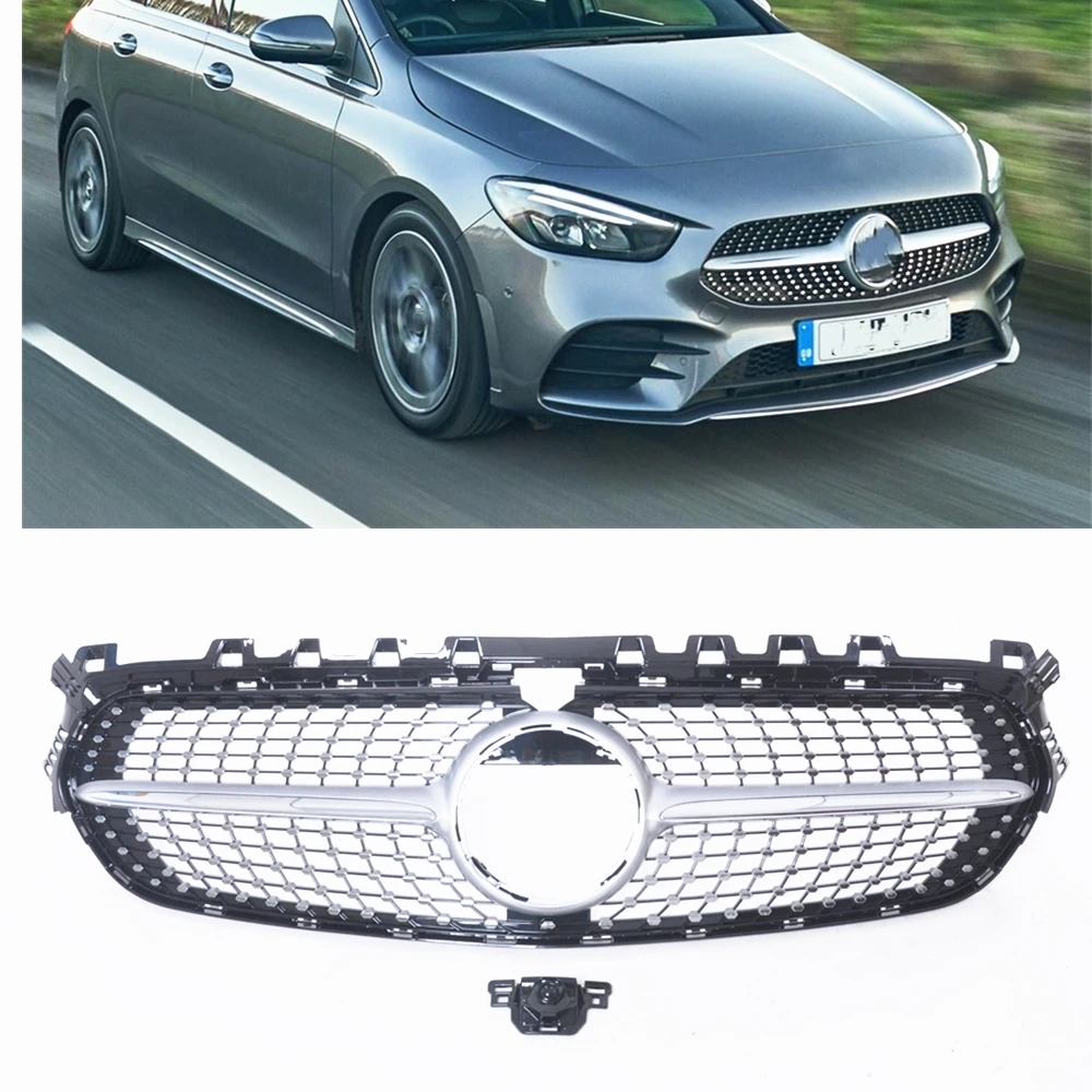 Передняя решетка для Mercedes-Benz W247 B-Class 2020 2021, серебряный алмазный внешний вид, верхний бампер, фоторешетка, комплект для корпуса
Передняя решетка для Mercedes-Benz W247 B-Class 2020 2021, серебряный алмазный внешний вид, верхний бампер, фоторешетка, комплект для корпуса