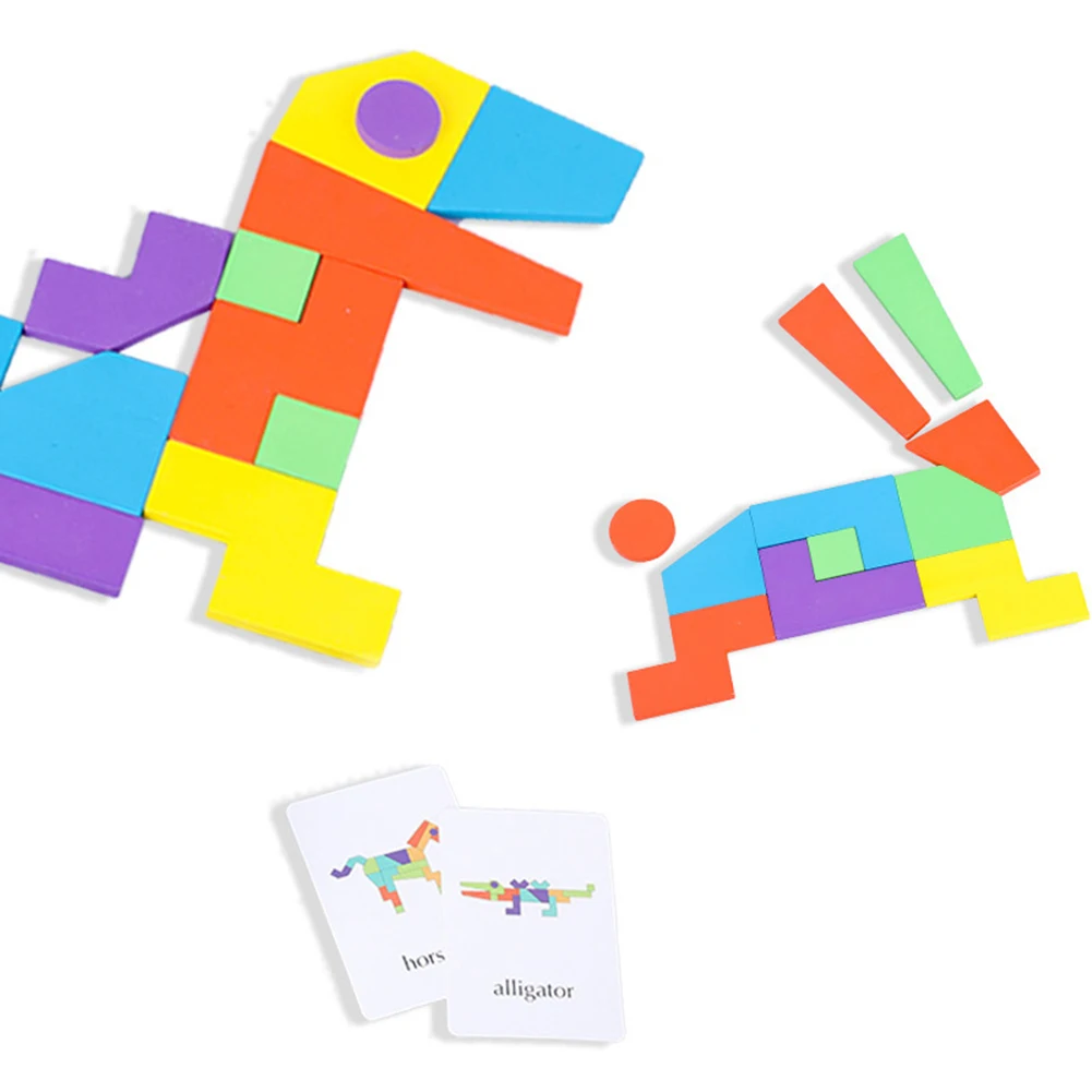 Children Wooden DIY Tangram Jigsaw Puzzle Game Kids Early Educational Toy Gift
Children Wooden DIY Tangram Jigsaw Puzzle Game Kids Early Educational Toy Gift