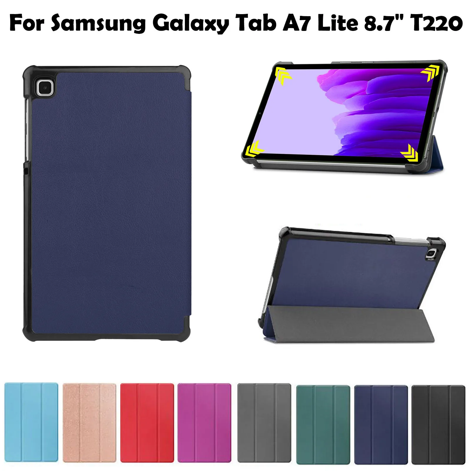 Умный кожаный чехол-книжка для Samsung Galaxy Tab A7 Lite 8,7 In T220 T225, роскошный беспроводной кожаный чехол для планшета # g3
Умный кожаный чехол-книжка для Samsung Galaxy Tab A7 Lite 8,7 In T220 T225, роскошный беспроводной кожаный чехол для планшета # g3